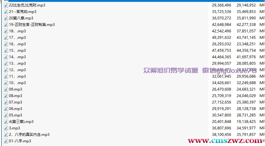 朱辰彬讲解八字音频文件合集插图3