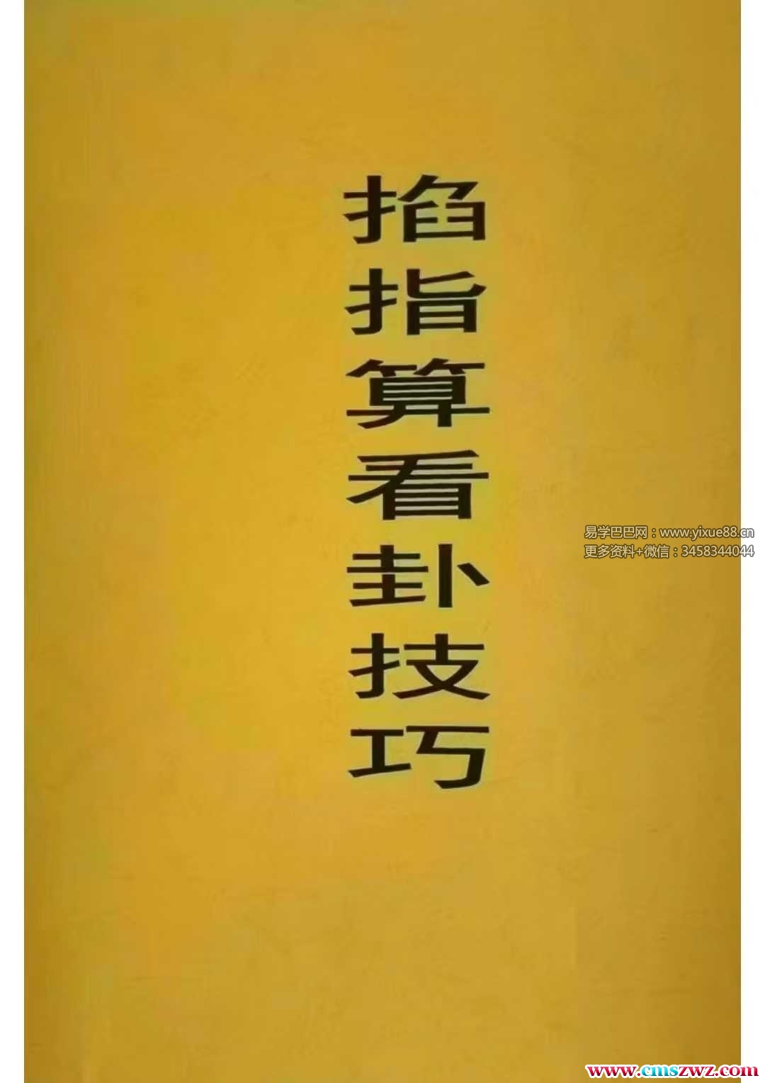 一掌金《掐指算看卦技巧》36页 江湖神算子