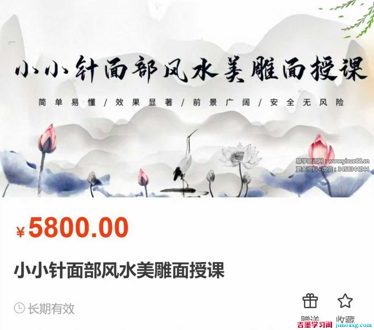 刘梅 2024年12月份《小小针面部风水美雕面授课》38集视频课