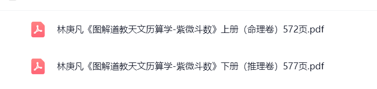 林庚凡《图解道教天文历算学-紫微斗数》上册+下册