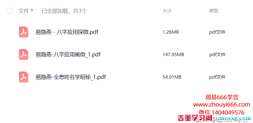 【合集】易隐燕全息姓名学昭秘+八字应用阐微+八字应用探微 PDF文档3本大合集