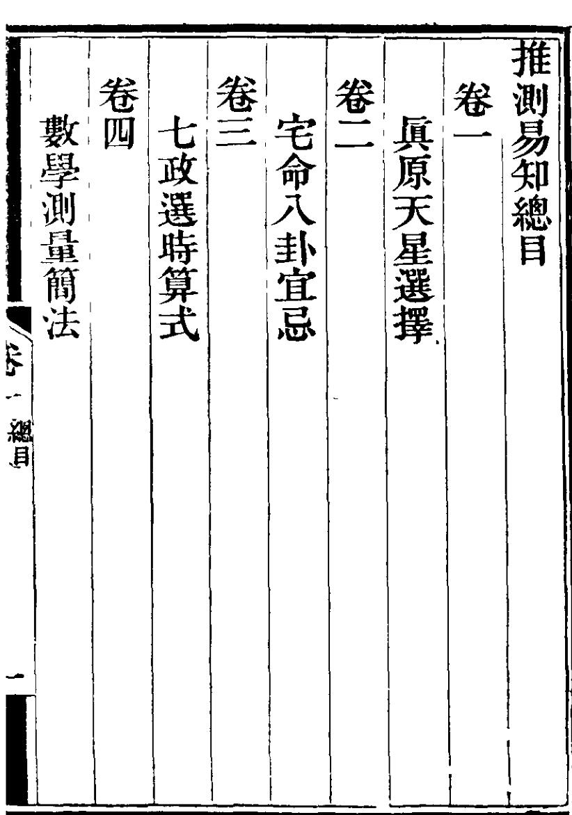 真源天星选择，宅命八卦宜忌，七政选时算式，数学测量简法