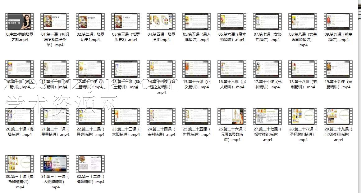 M.A残雪-现代塔罗一阶32集视频课程插图1