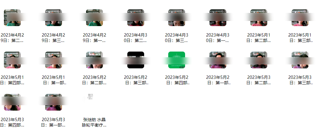 2512299 张继舫5天水晶脉轮平衡疗愈师课程 18集视频Y