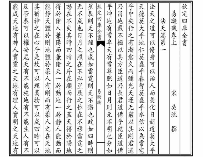 钦定四库全书《易璇矶》