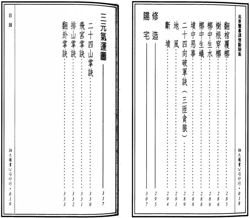 先天后天理气心印 吴景鸾暮讲僧断验集 合编